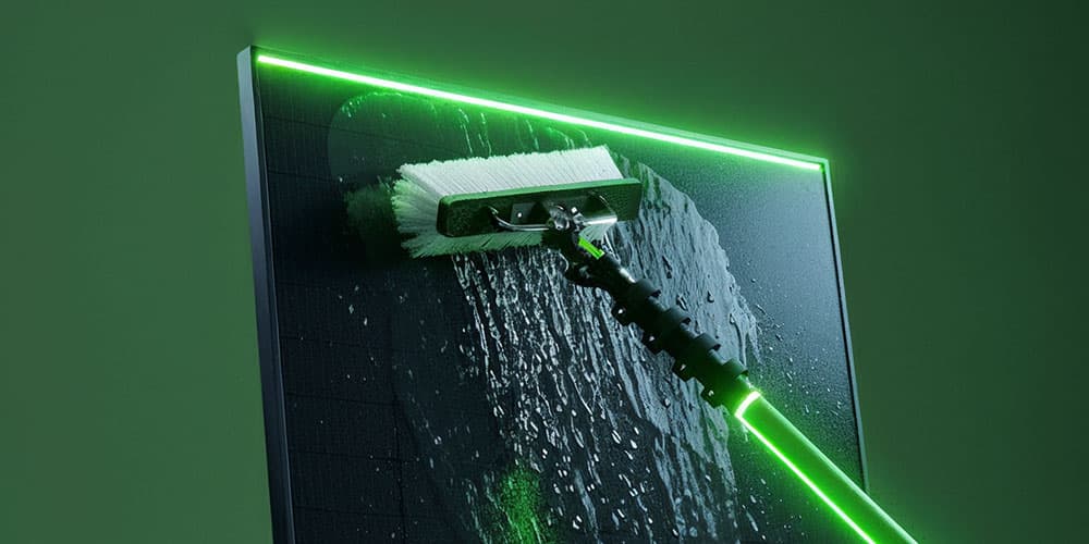 Reinigung von Photovoltaikanlagen